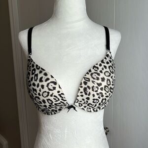 Victorias Secret Push Up Cheetah Print Bra